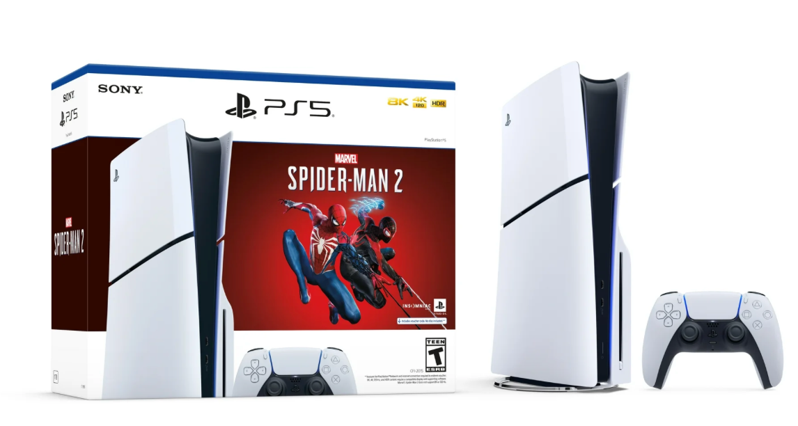 PlayStation 5 Disc Console Slim - Marvel's Spider-Man 2 Bundle