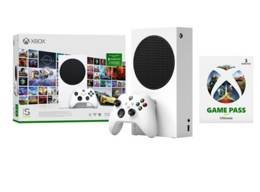 Microsoft - Xbox Series S 512GB All-Digital Starter Bundle Console with Xbox Game Pass (Disc-Free Gaming) - White